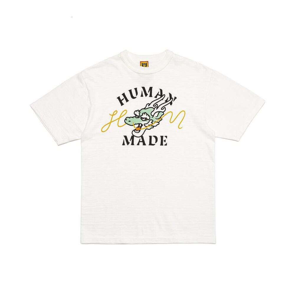 Trendy brand high-quality bamboo cotton heart-shaped digital printed casual loose short sleeved unisex T-shirt
