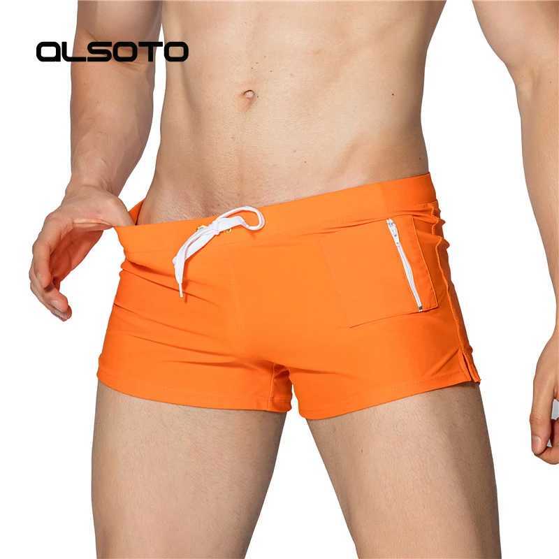 Swimsuit for Men Swimwear Boxer Shorts Summer Beach Surf Board Sexy Gay Penis Pouch Winter Swimming Sungas De Praia Men M250218