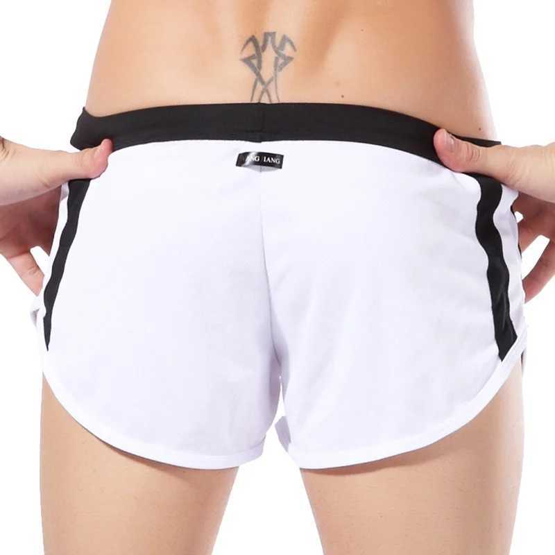 New Arrival Fashion Swimwear Mens Swimsuit Sexy Solid Quick Dry Beach Man Swimming Trunks Mesh Board Shorts Z260313