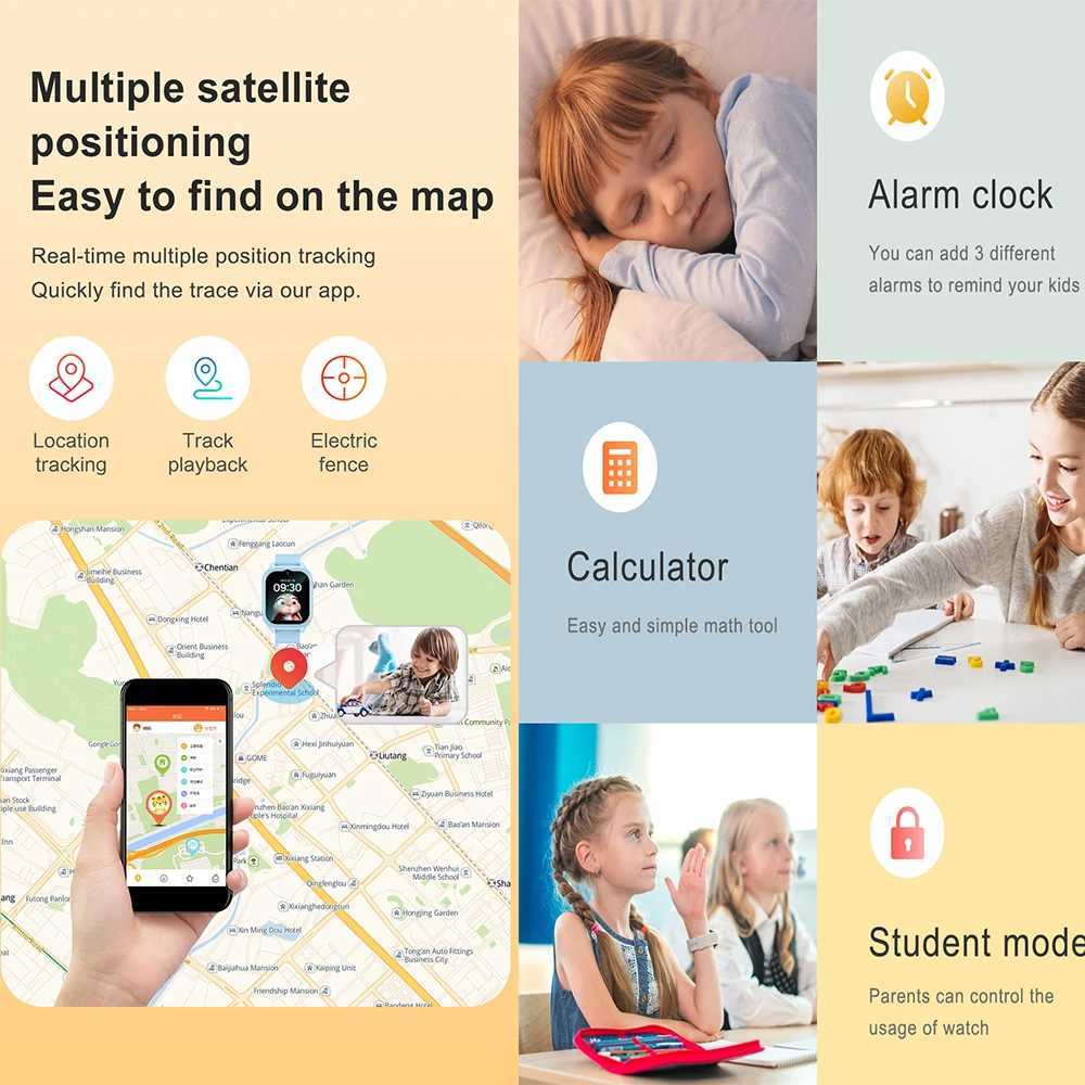 4G Smart Watch Kids GPS WIFI Video Call SOS Child Smartwatch Camera Monitor Tracker Location Phone Watch Boys Girls Gifts K26 Y250218