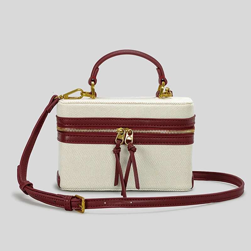 Fashion Box Women Handbags Designer Thick Canvas Shoulder Crossbody Bags Casual Spring And Summer Small Purses 2024