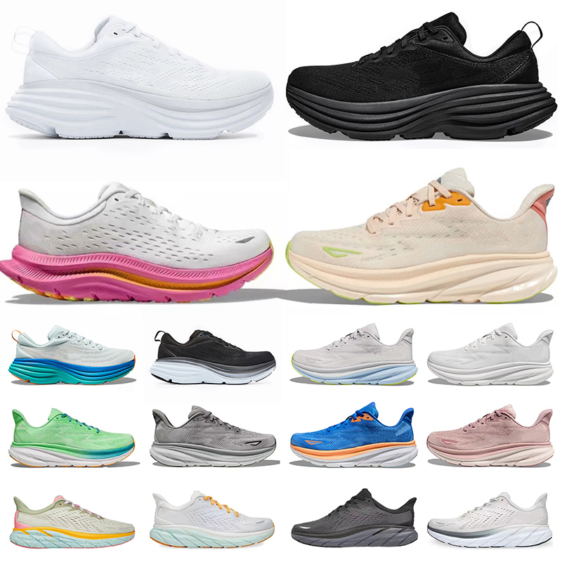 Kawana 2 Pink Bondi 8 Outdoor Shoes ONE ONE Clifton 8 Clifton 9 Black White Carbon x2 Free People Men Women Running Sneakers Runner Trainers Walking Jogging Hiking