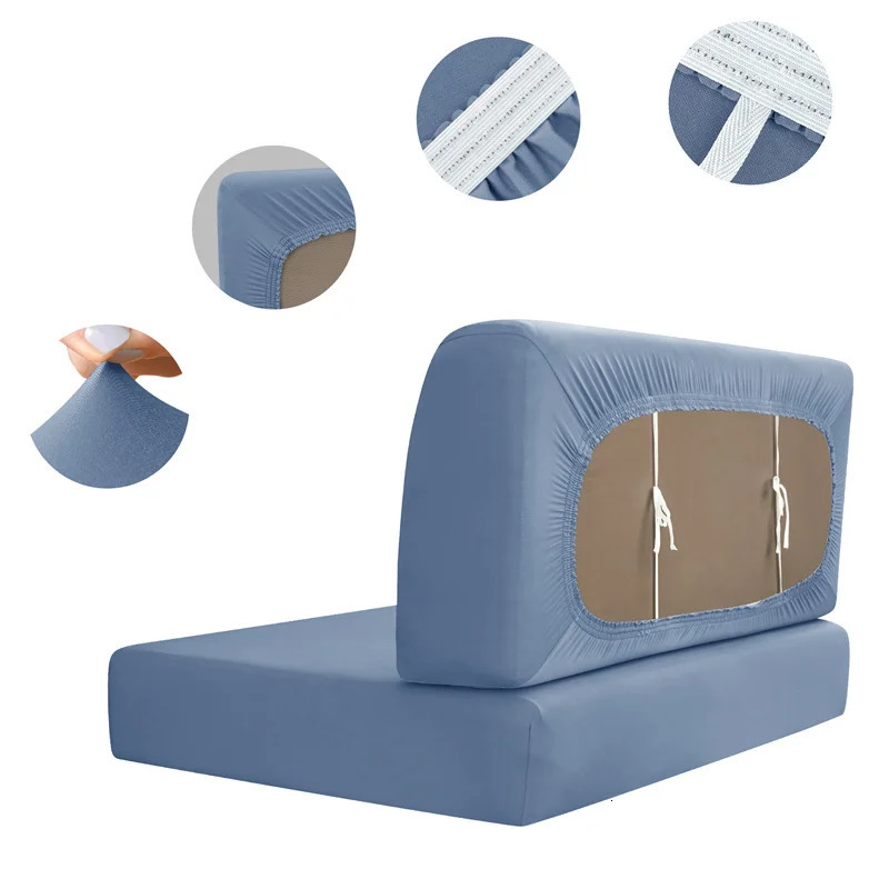 2pcs/set Jacquard RV Dinette Cushions Covers Stretch Camper Sofa Seat Covers Adjustable Dining Seat Covers Bench Backrest Decor 250217