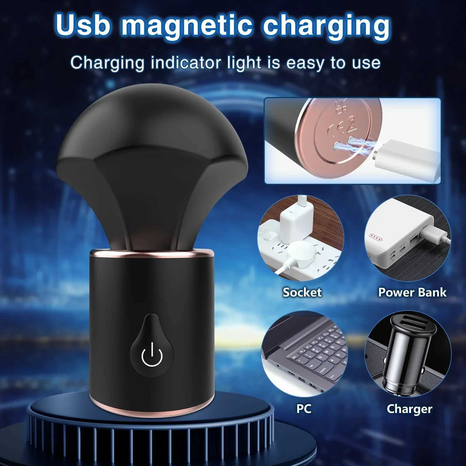 Electric Shock Powerful Magic Wand G Spot Vibrator Clitoris Stimulator Mini AV Nipple Massager Masturbation Sex Toys for WomenXJ250218