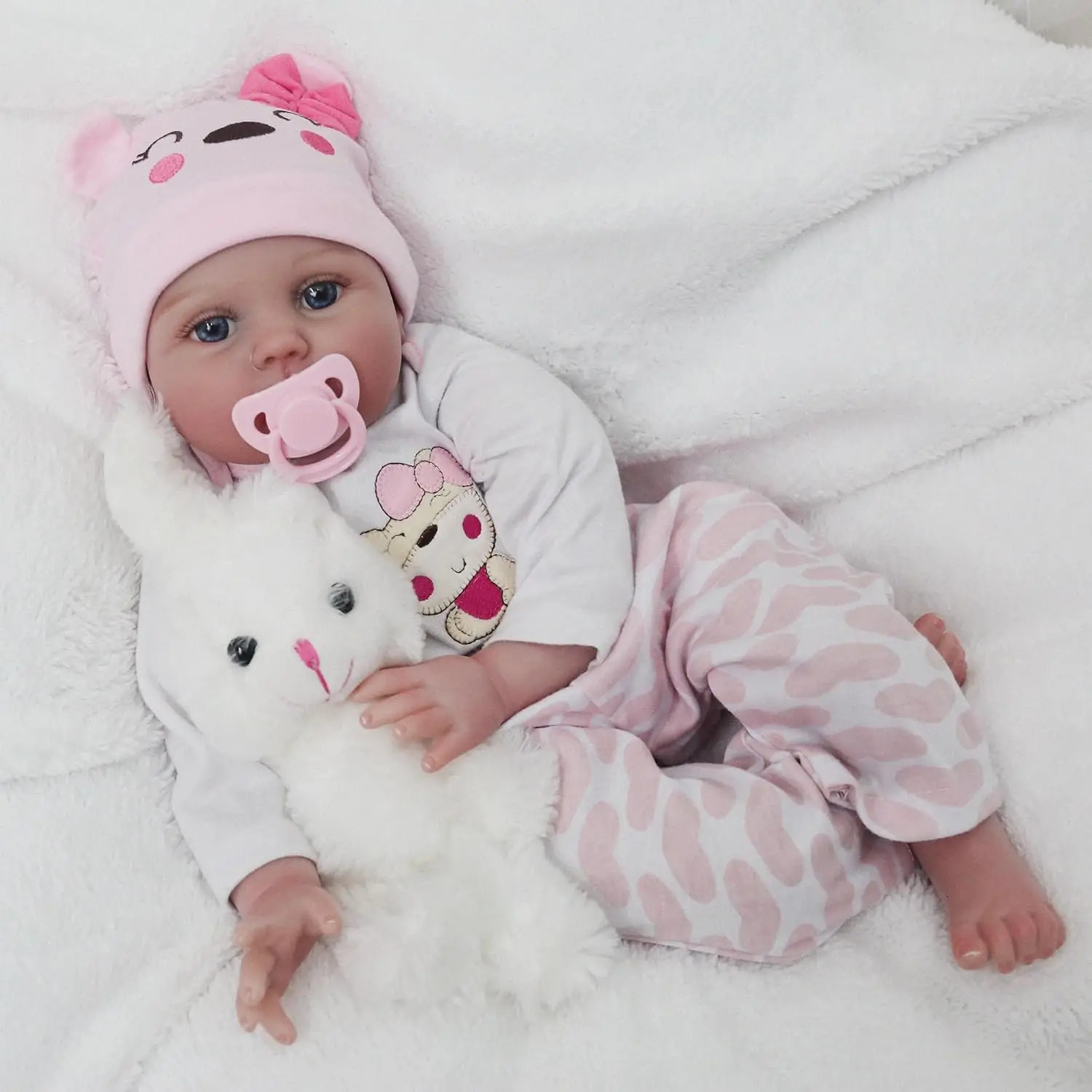 18 Inch Baby Soft Body Realistic born Baby Dolls Full Vinyl Reborn Body Doll 250218
