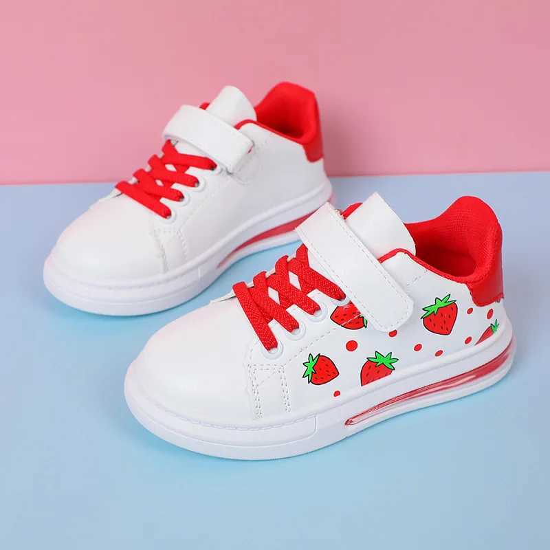 White Casual Shoes for Baby Boy Girl Brand Children Sneaker Strberry White Kids Sports Shoes Toddler Walking Shoes 0-3 Year Z250217