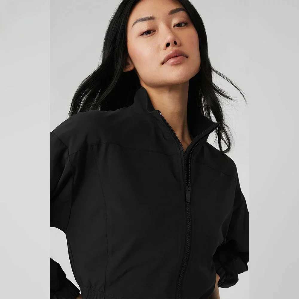 Active Shirts Tees Sports jacket club jacket womens short jacket slim fit and weight loss top long Slyved cardigan H25218