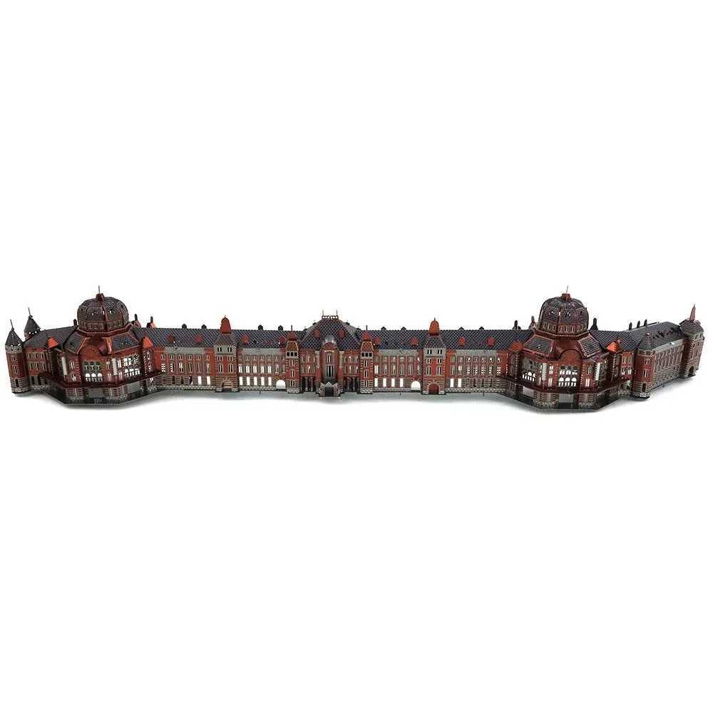Colorful Tokyo Railway Station 3D Metal Puzzle DIY Handmade Architectural Landscape Assembly Model Jigsaw Puzzle Toys for KidsT250218