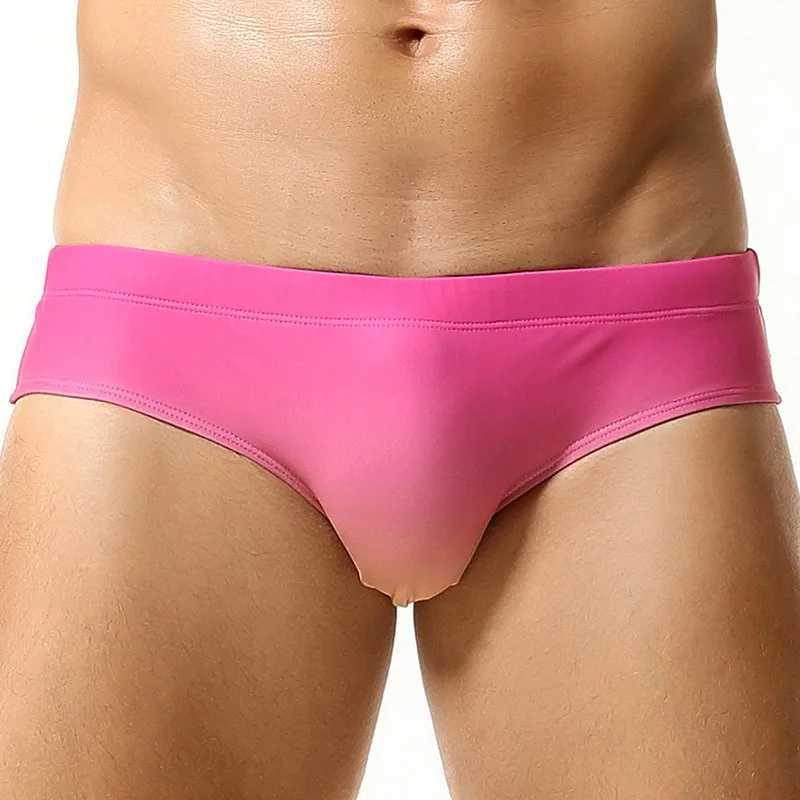 Sexy Tight Fitting Men Swimwear Bikini Gay Sport Shorts Swimsuit Quick Dry Breathable Bathing Suit Swim Surfing Swimming Trunks M250218