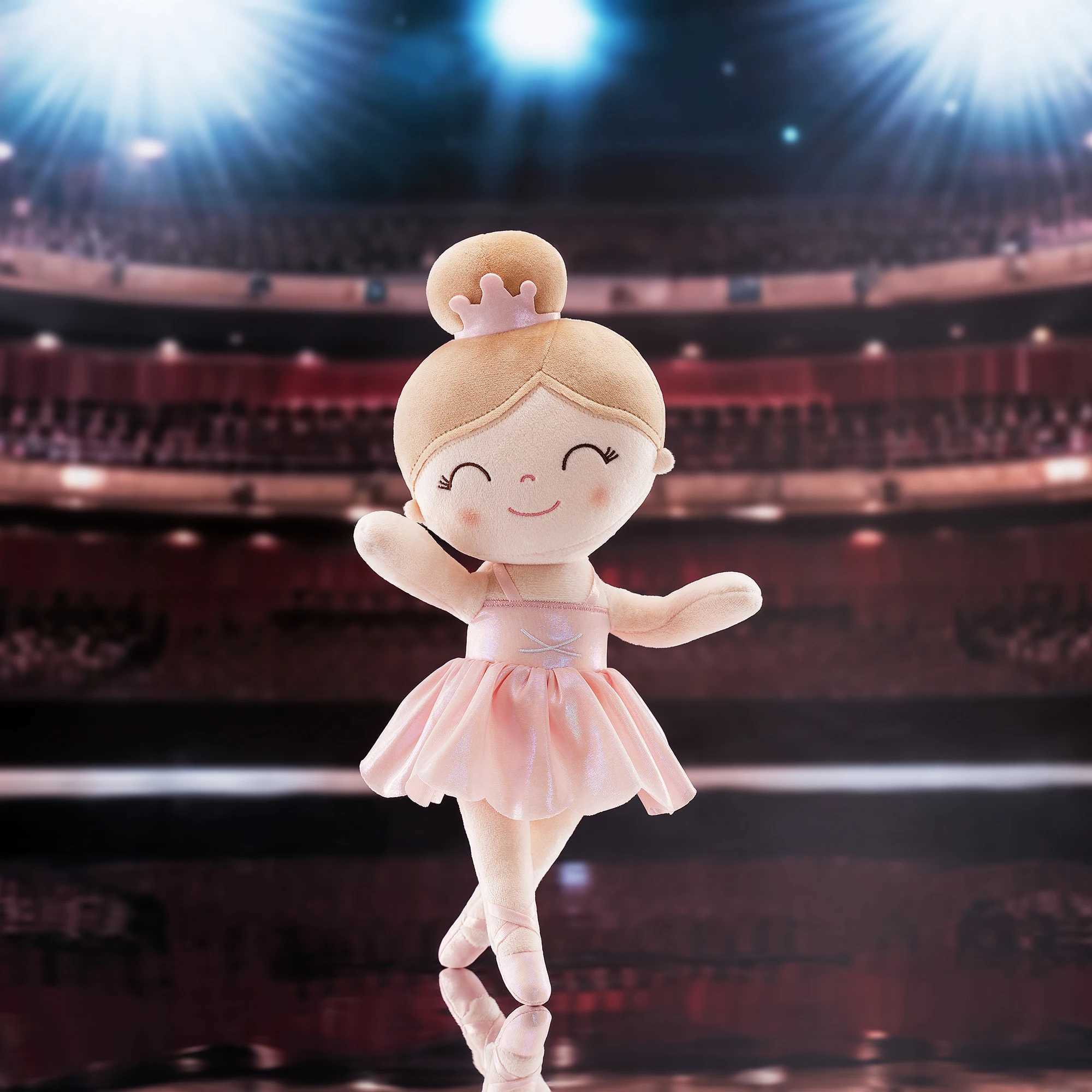 Gloveleya Soft Baby Doll 2024 Symphony Mist Gold Ballerina Girl Dream Girl Doll Children Cloth Toy Birthday Gift PinkXJ250218