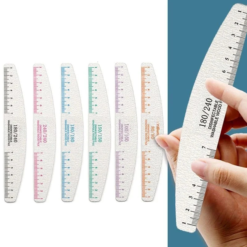 50pcs Nail File Wooden Sanding Buffer Block Pedicure Manicure UV Gel Nail Polish Pro Nail Files Artificial Nail Tips Tools 250214