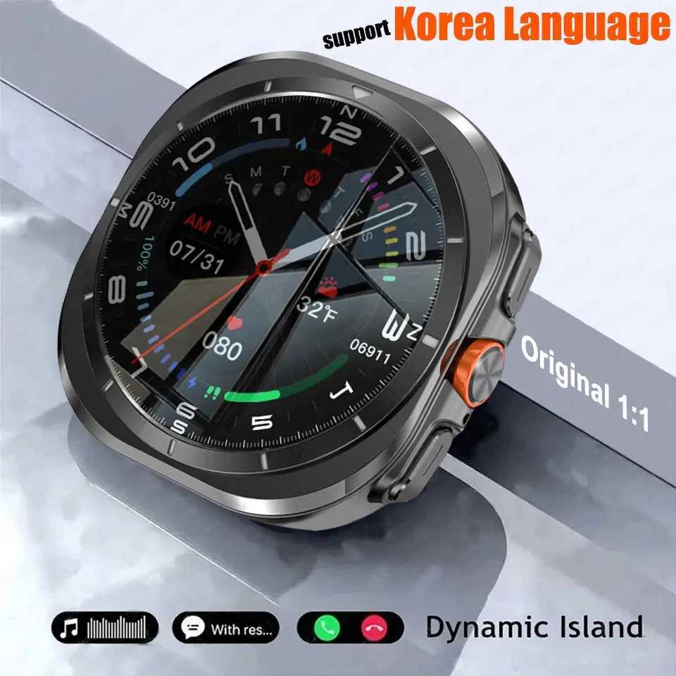 For Galaxy Watch 7 between ports Korea GPS Cpass NFC Smart Watch Outdoor Sport Man AMOLED BT Call Galaxy 7 Smartwatch Y250218