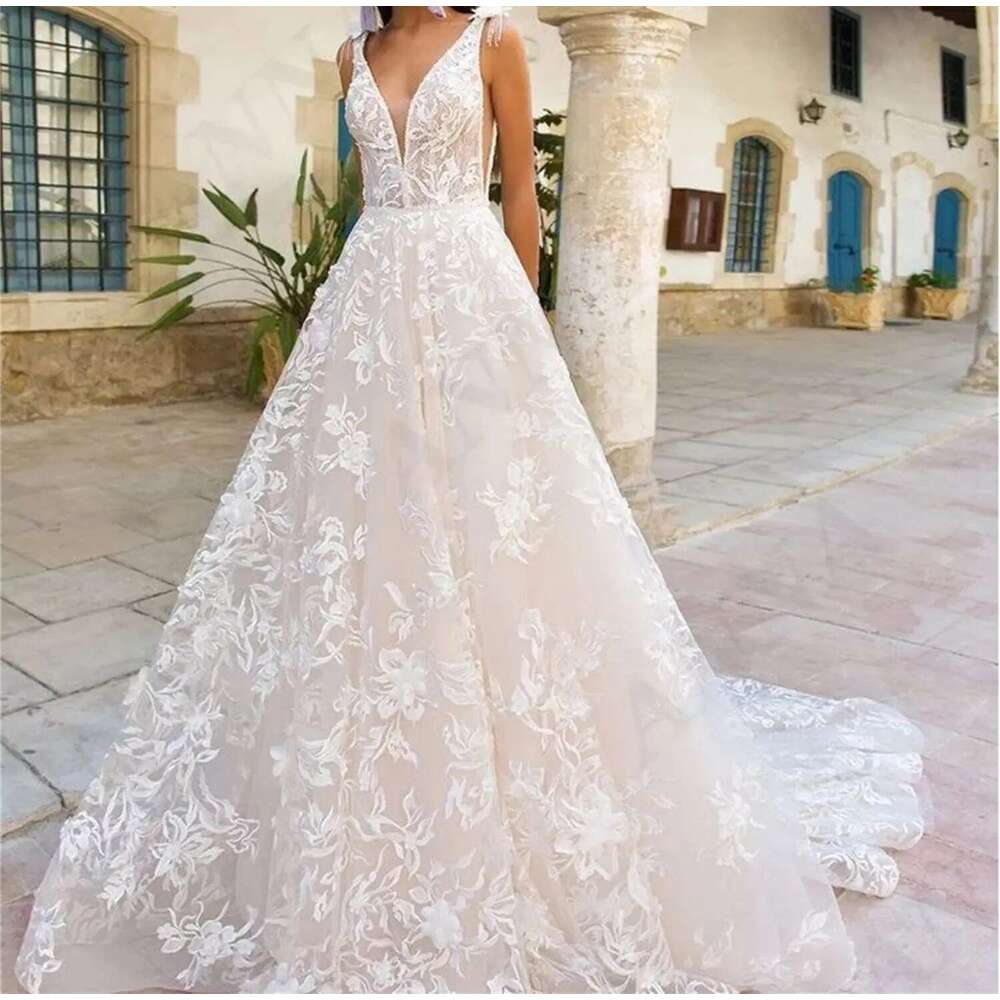 Party Wedding Dress White Lace Dresses For Formal Ocns Robe De Soiree Femmes Gown Ball Gowns Long Customized