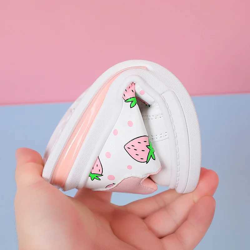 White Casual Shoes for Baby Boy Girl Brand Children Sneaker Strberry White Kids Sports Shoes Toddler Walking Shoes 0-3 Year Z250217
