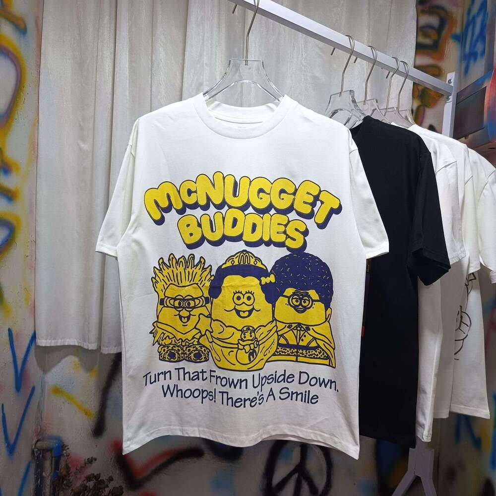 Meichao High Street Fun Pattern Short Sleeve Top for Summer