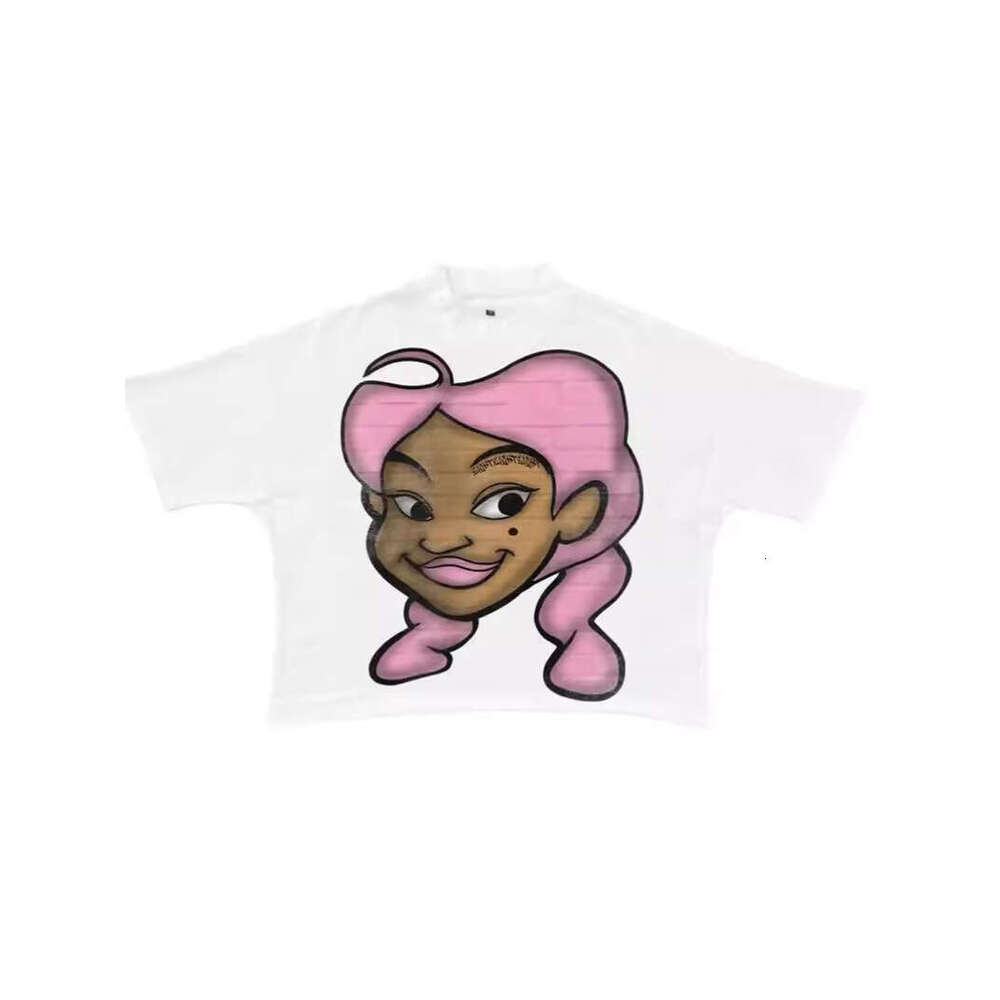 Harajuku print graphic y2k top street oversized t-shirt gothic anime short sleeved shirt