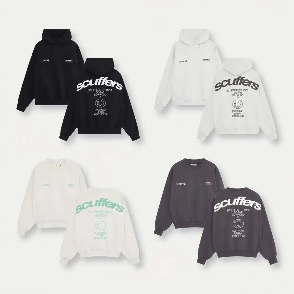 Harajuku Scuffers Designer Men's Hoodies Logo Women Sweatshirts Streetwear Tops Grunge Y2k Clothes Gothic Korean Goth Oversized Hoodie 515 16 ef 0e