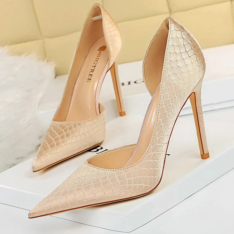 BIGTREE Shoes er Women Pumps Pointed Toe High Heels Ladies Shoes Fashion Heels Pumps Sexy Party Shoes Plus Size 43 250217