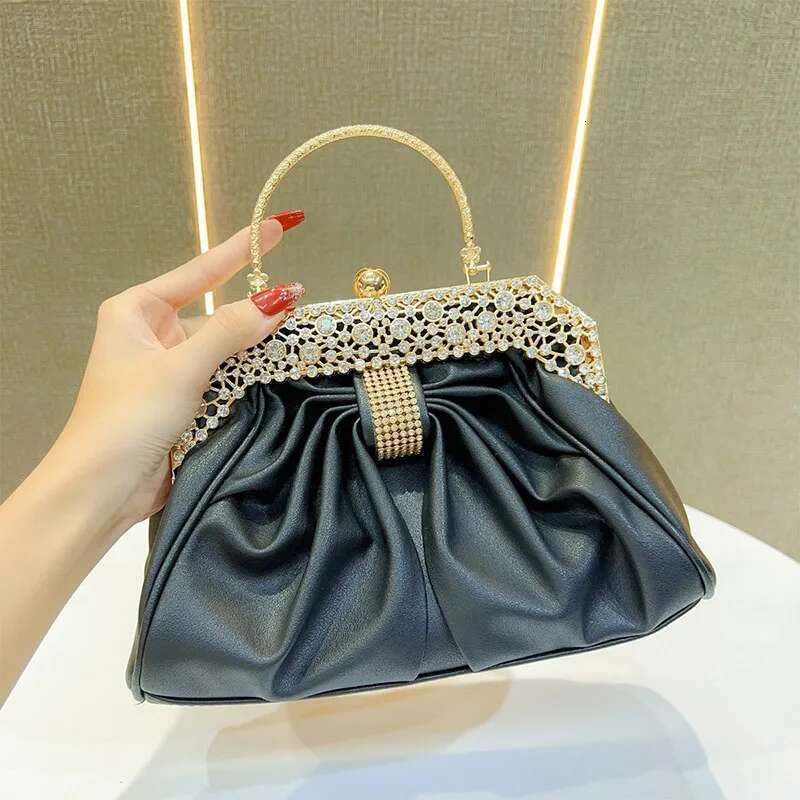 Dia Bow Banquet High-end Brand Ladies Shell Dumpg New Gold Chain Party Shoulder Elegant Crossbody Bag
