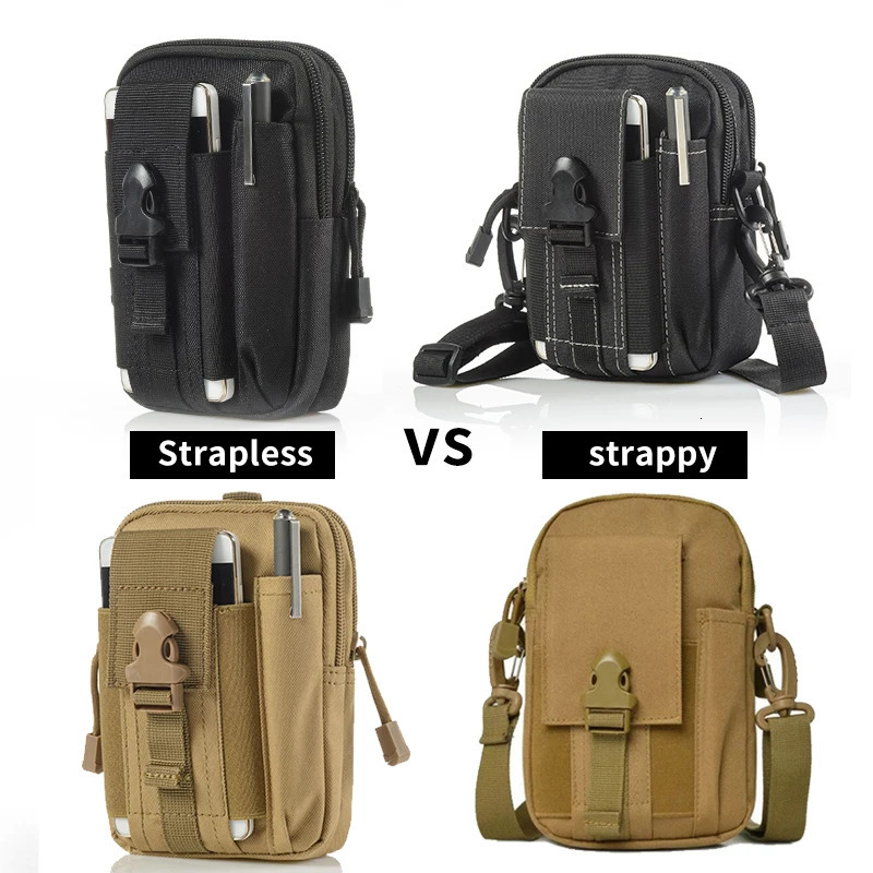 Outdoor Survival Tool Kit Military Pouch Oxford Pack Multiple Pockets Waist Camping Equipment Hiking Bag Backpack 250118