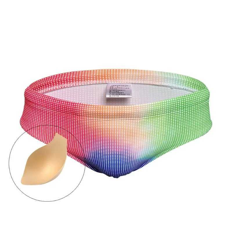 Mens Swimming Trunks Push Pad Sexy Bikini Briefs Swimwear Board Beach Shorts Swimsuit Men Sport Surffing Boxer Bathing Suit M250218