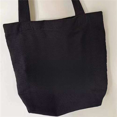 Canvas With White, Black, And Sier Colors. Shopping Bag Can Be Carried On One Shoulder Or By Hand