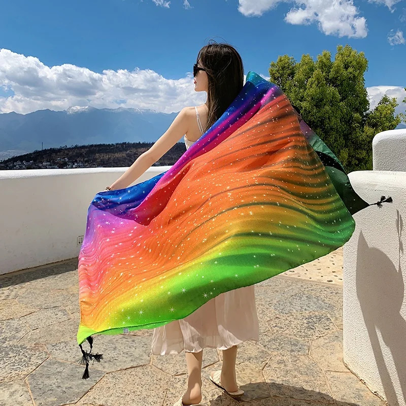 28 Styles 90x180cm Travel Beach Sunscreen Scarve Bikini Large Shawl Sarong Wrap Scarf Women Brazilian Swimsuit Bathing Coverups 250212
