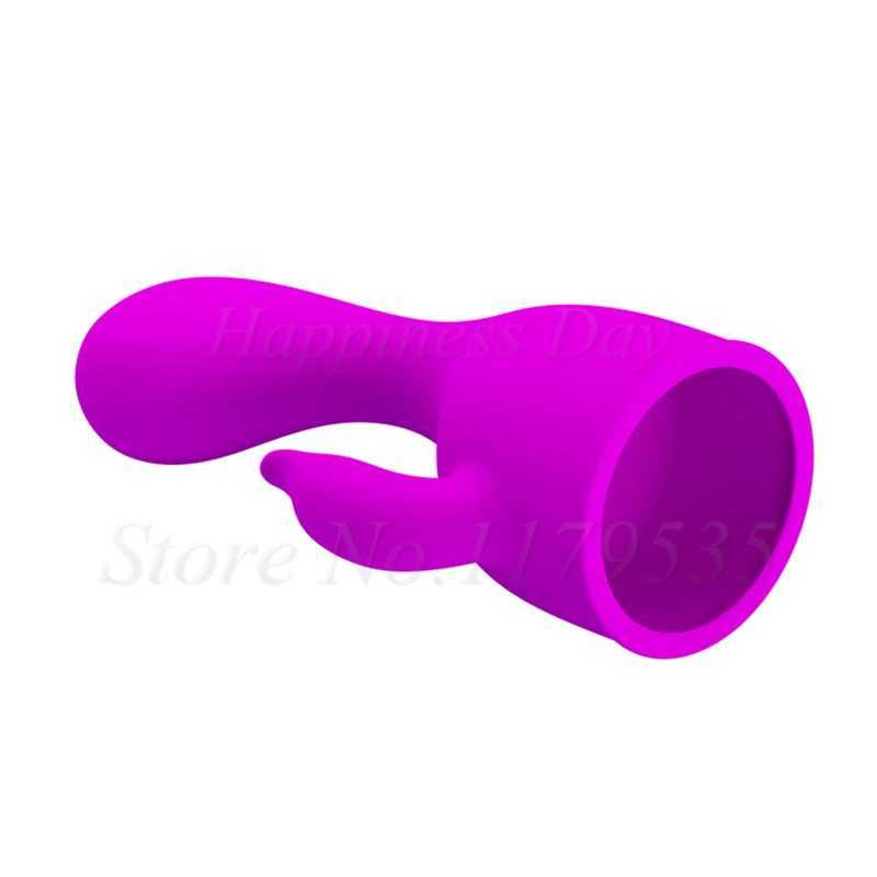 G Spot AV Rod Stick Vibrators Headgear Magic Wand Attachment Clitoris Massager Vibration Head Cap Accessories Sex Toys For WomenXJ250218
