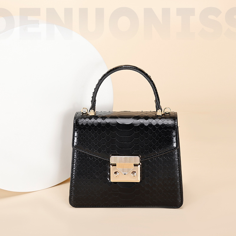 Designer Designer Snake Patterned Kelly Niche Versatile Handbag, High-Quality Fashion Bag, Light Luxury Single Shoulder Crossbody Women's Bag
