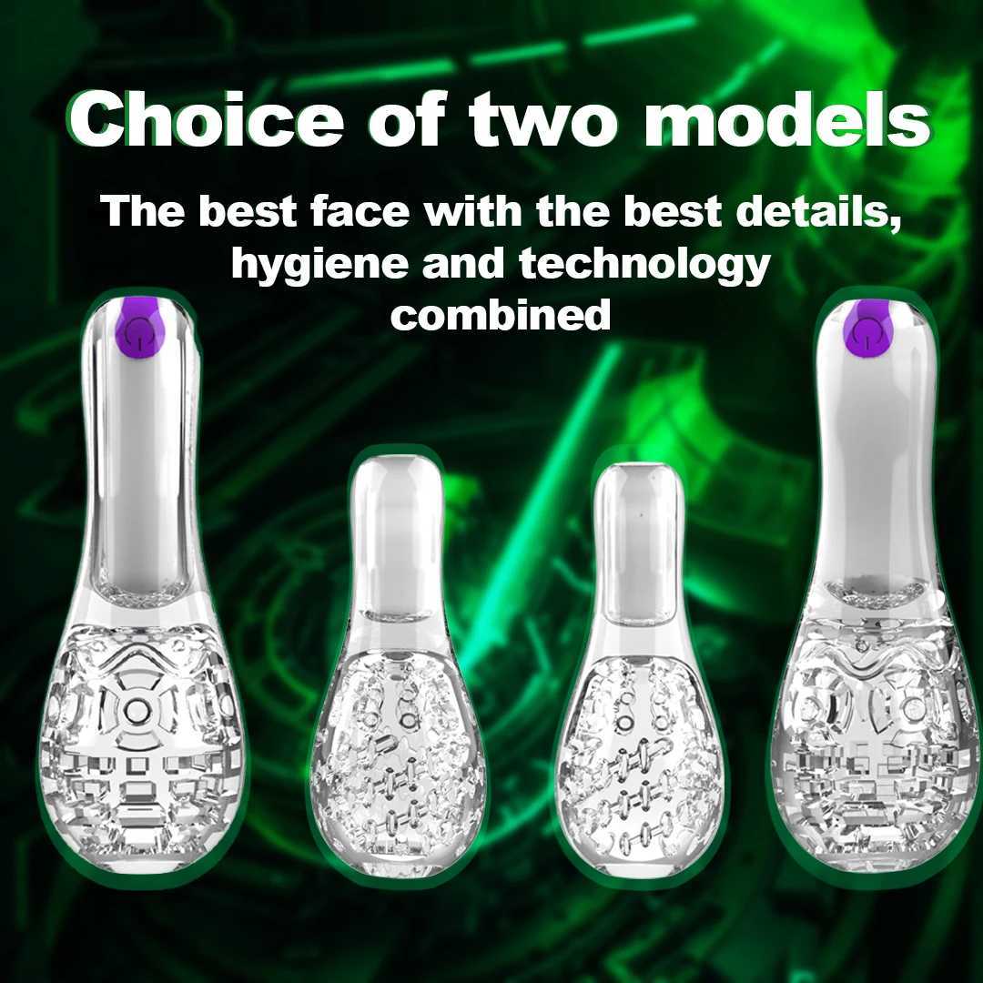 Automatic Sucking Masturbator for Men 0 Speeds Vibrator Glans Trainer Penis Massage Transparent Aircraft Cup Sex Toys for Man W250218