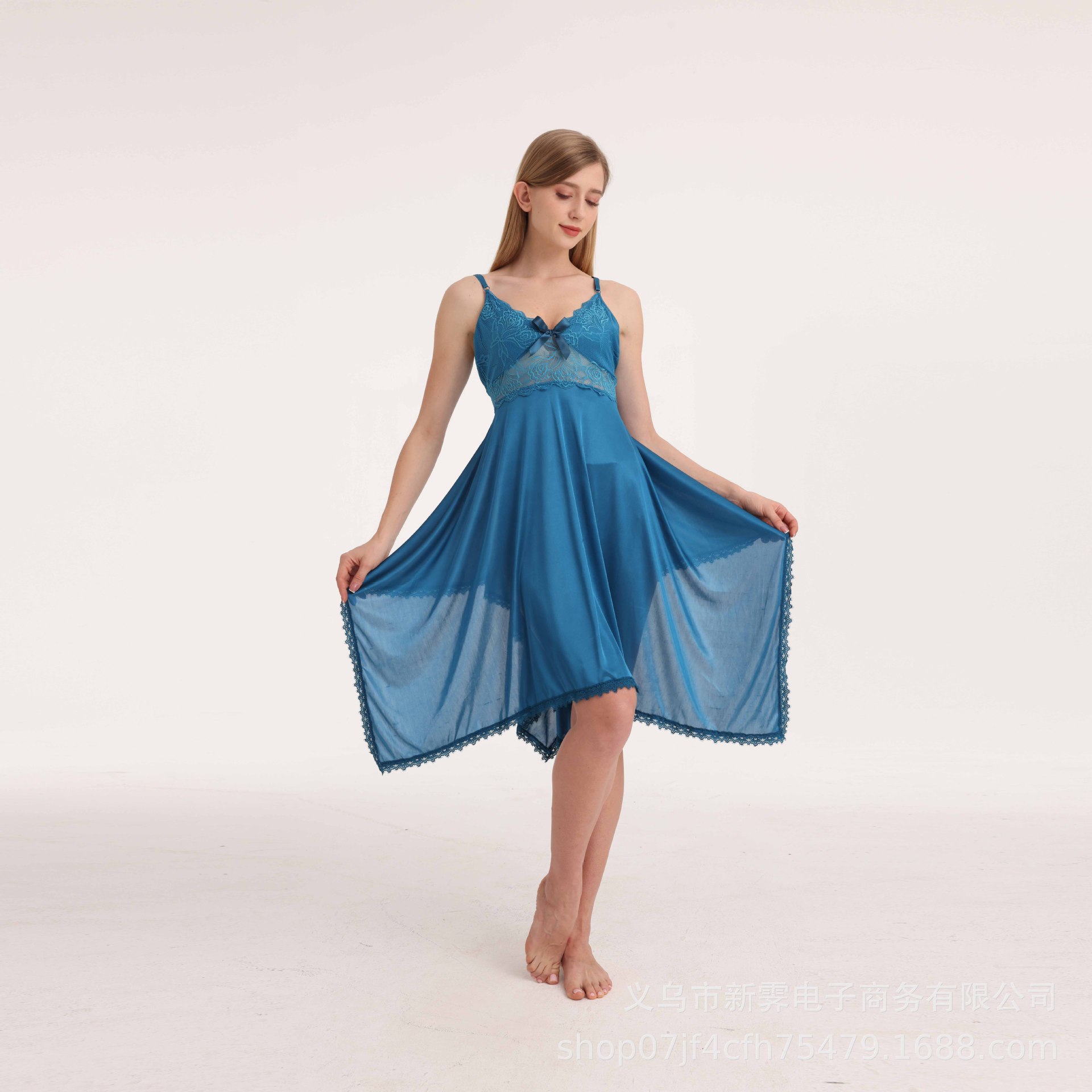 B698-Casual and comfortable ladies nightdress spring and summer style foreign trade new nightdress