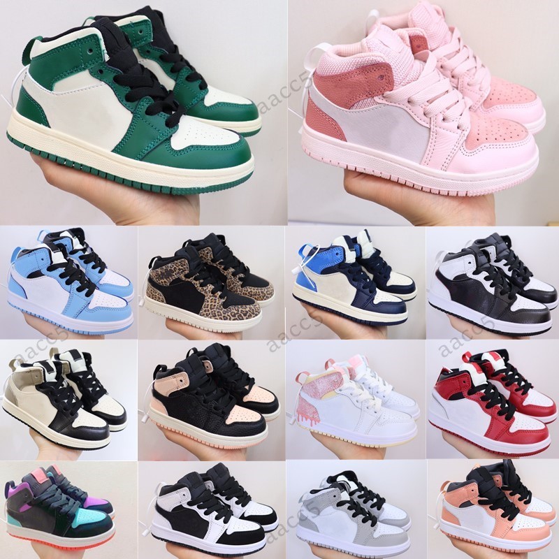 Kids Shoes 1s Toddlers Youth Boys Girls sneakers desiganer Trainers red Blue pink Green Black White kid boy chidren shoe