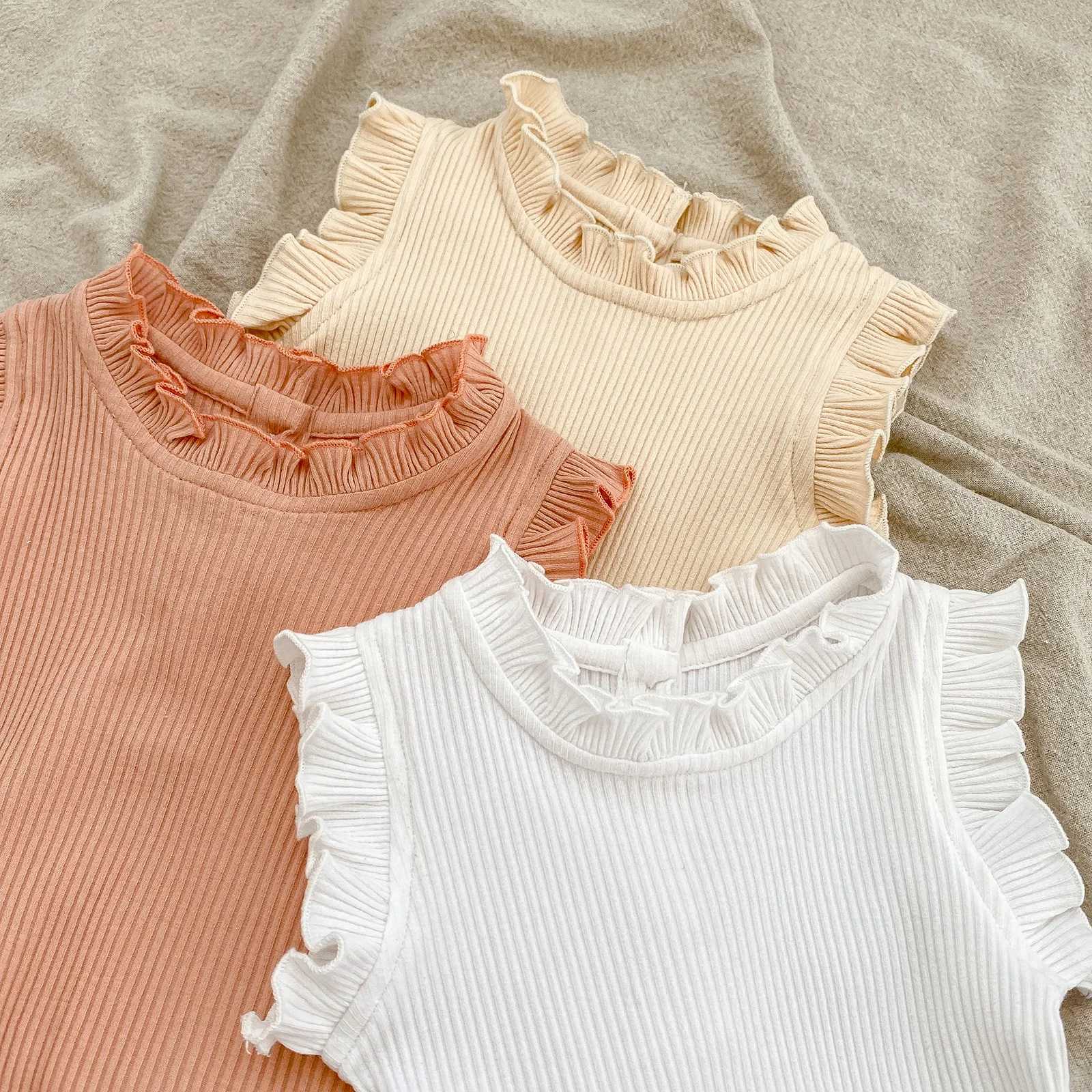 Summer Baby Girls Clothes Set Infant Ruffle Bodysuit Top PP Shorts Bloomers 2PCS Outfits 0-24 Months Toddler Romper Babys Sets W250218