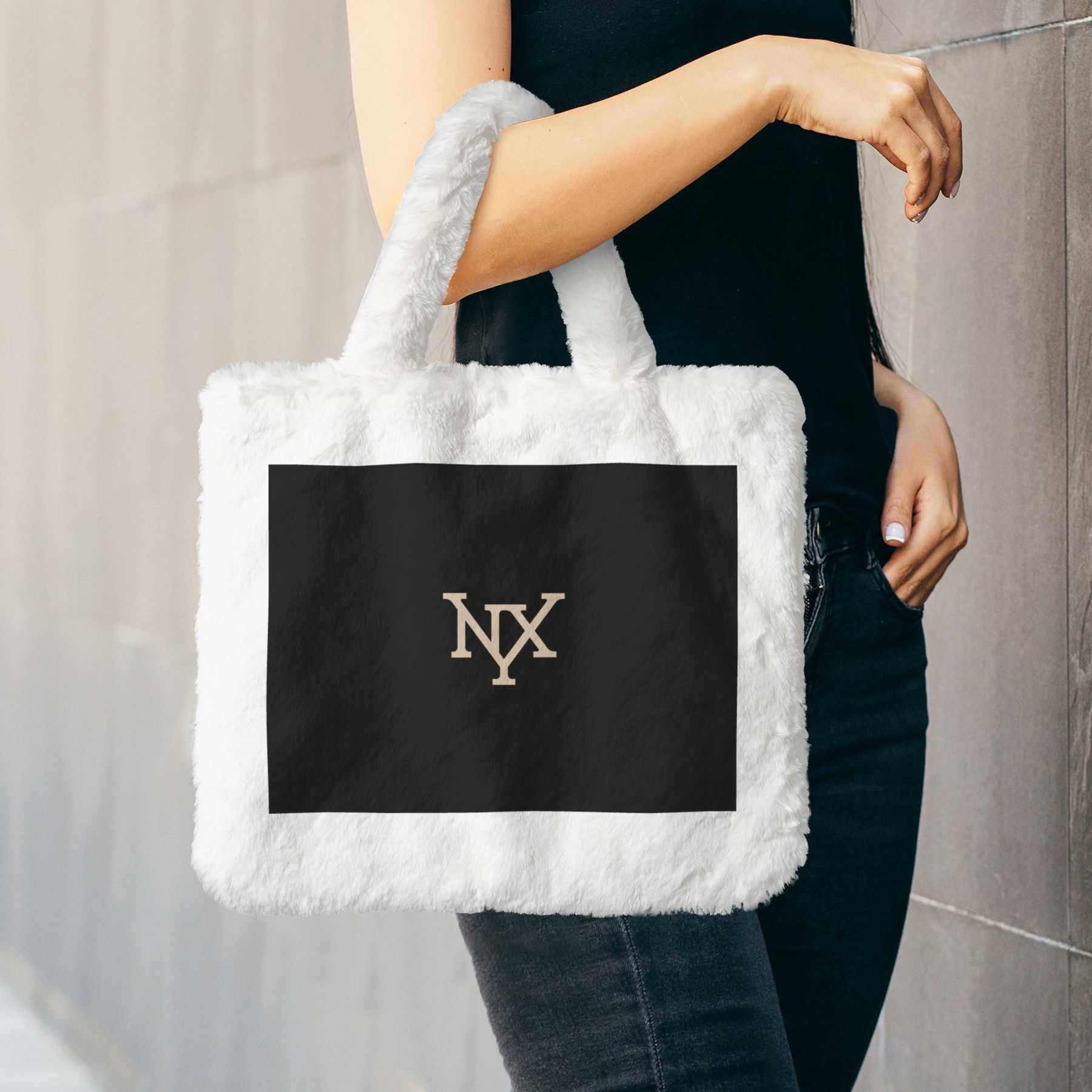 NXY Simple Plush Tote Bag Women Designer Shopping Bags Classic Solid Color Beach Bag Luxurys Handbags Lady Shop Purse 250218