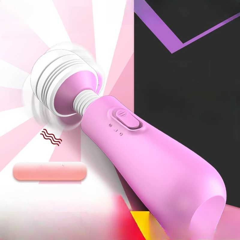 Powerful AV Vibrator for Women Bottle Nipple G spot Clitoris Stimulator Magic-Wand Dildo Female Masturbation Adult Sex Toys 2025XJ250218