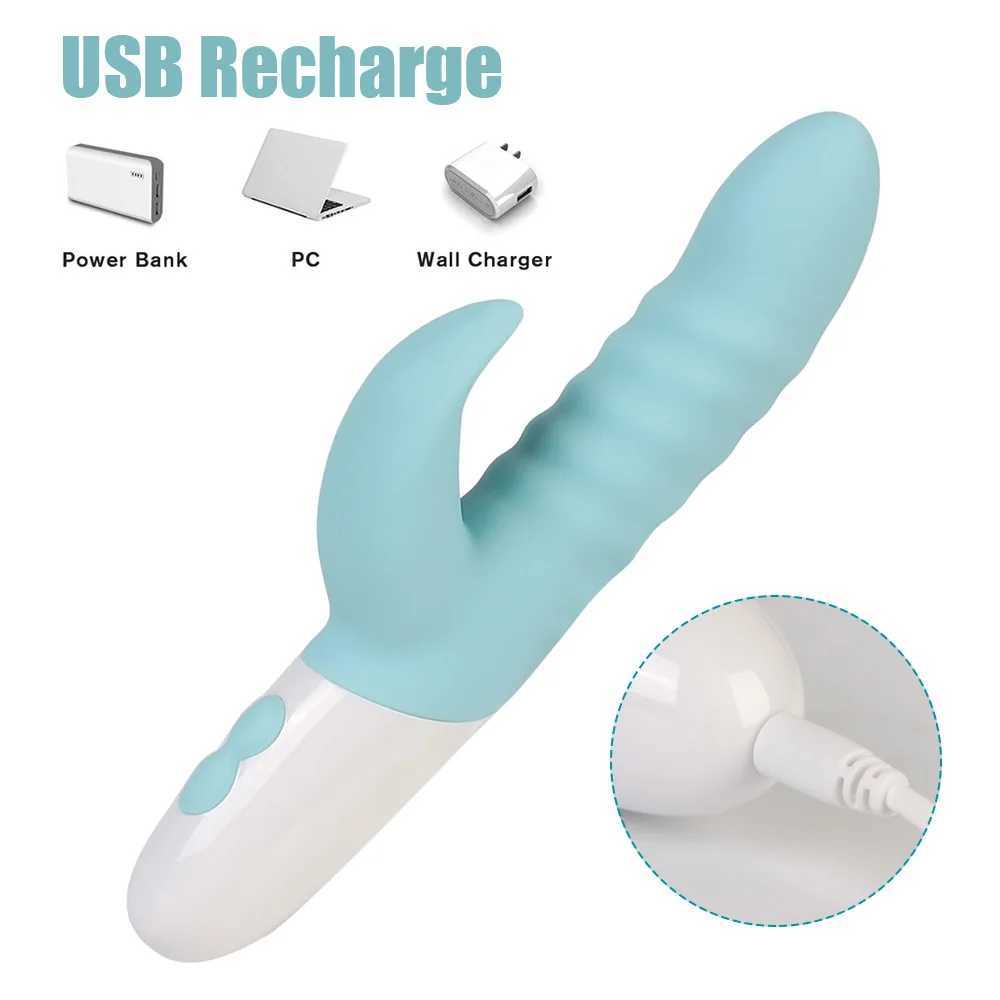 G-Spot Clitoris Stimulator Female Masturbation Sex Toys for Women Vibrator Wand Vaginal Massager USB Rechargeable Adult ProductsXJ250218