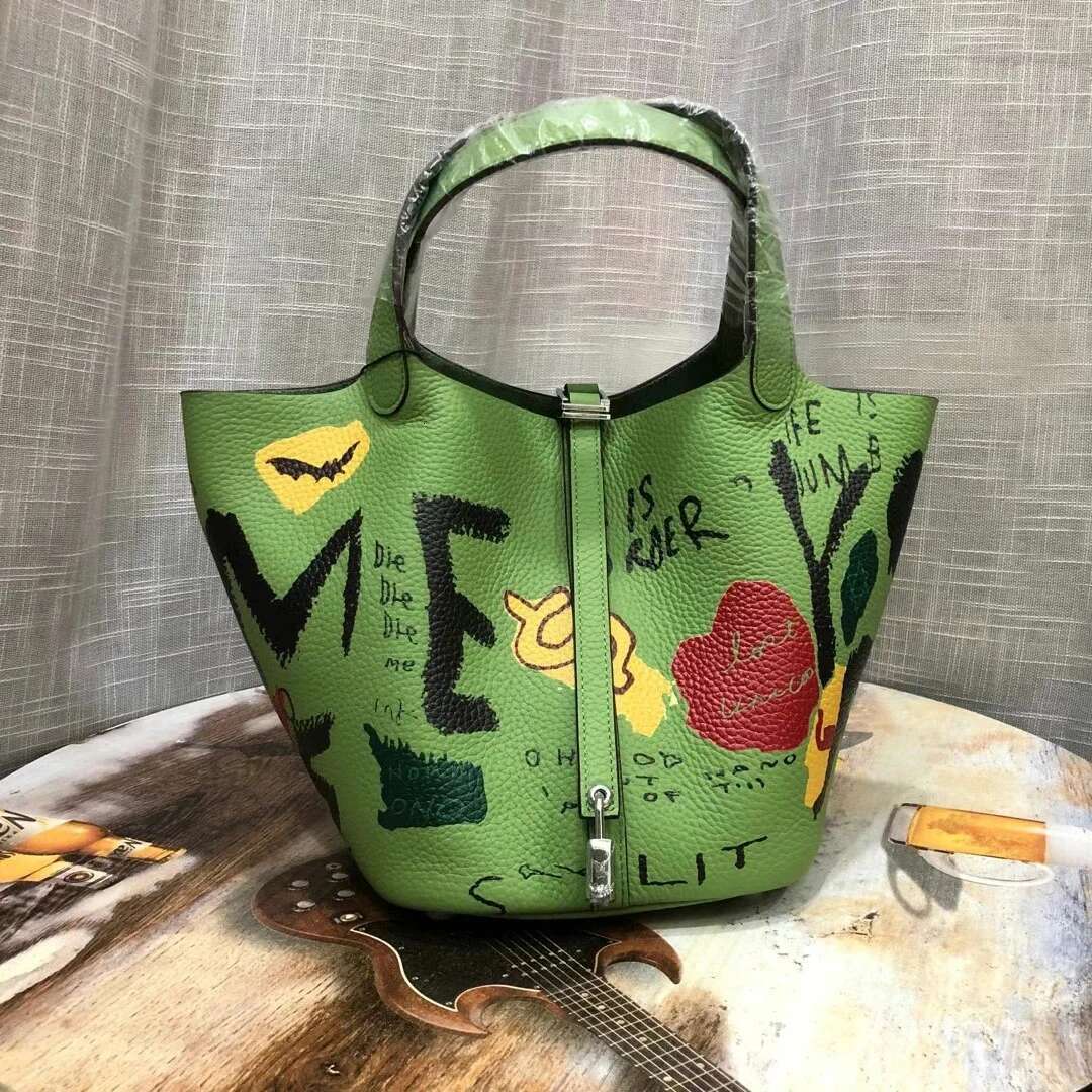 Cow 100% Leather 2024 Trends Designer Women's Handbag Real Genbuine Tote Bag For Ladies With Lock Drop Shipping