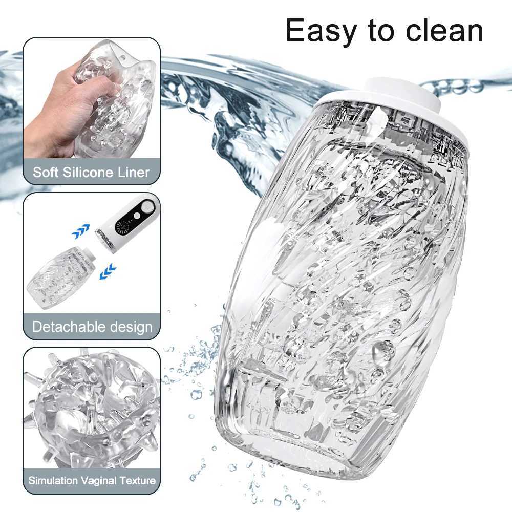 Typhoon- Automatic Male Masturbator Telescopic Rotation Vibration Vagina Masturbation Cup Sex Toys for Men Adult Goods W250218