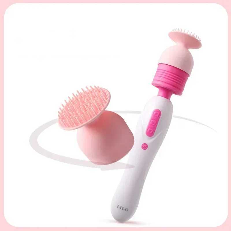 AV Vibrator Accessories Finger Shower Head Silicone Cover Female Masturbation Adult Sex ToyXJ250218