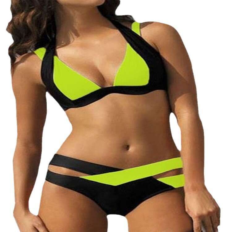 New 2025 Color Blocking, Fat Adding, Split Body Swimsuit, Sexy Bikini Women's Swimsuit Sexy Designer Bikini Swimwear Porno Womens Swimwear Skimss