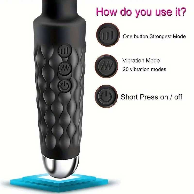 20 frequency AV vibrator female masturbator vibrator massage stick strong motion masturbator adult sexual productXJ250218
