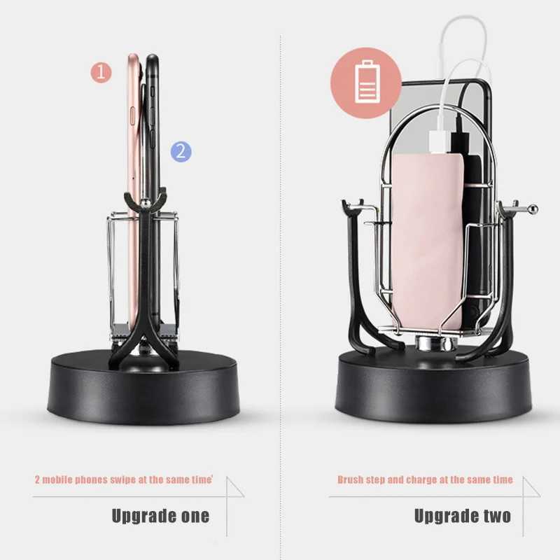 s Holders Single Phone Swing Device Automatic Shake Wiggler Step Earning Mobile Phone Holder Support Desk Bracket Smartphone Stand S25218