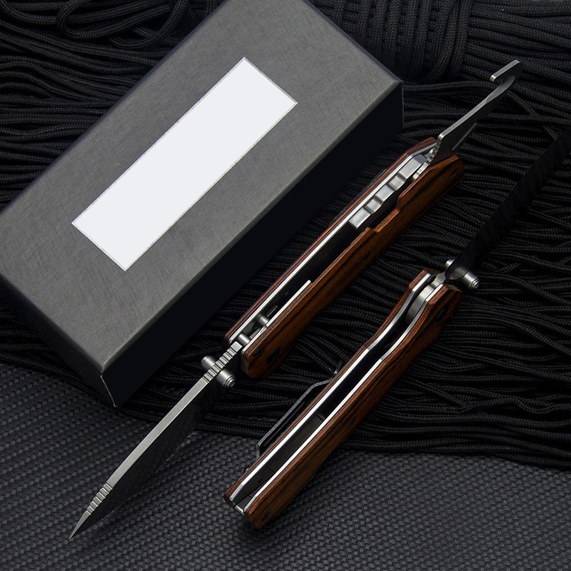 Hotsale 15060 Hunt Creek Folding Knife 3.50 S30V Blade with Gut Hook Dywood Handles - 15060-2