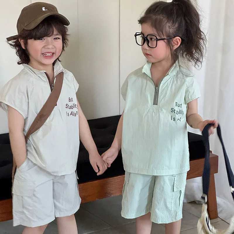 MILANCEL New Summer Kids Clothes Suit Children Simple Sleeveless Vest + Shorts Set Boys Thin Sle Outfit 2PCS W250218