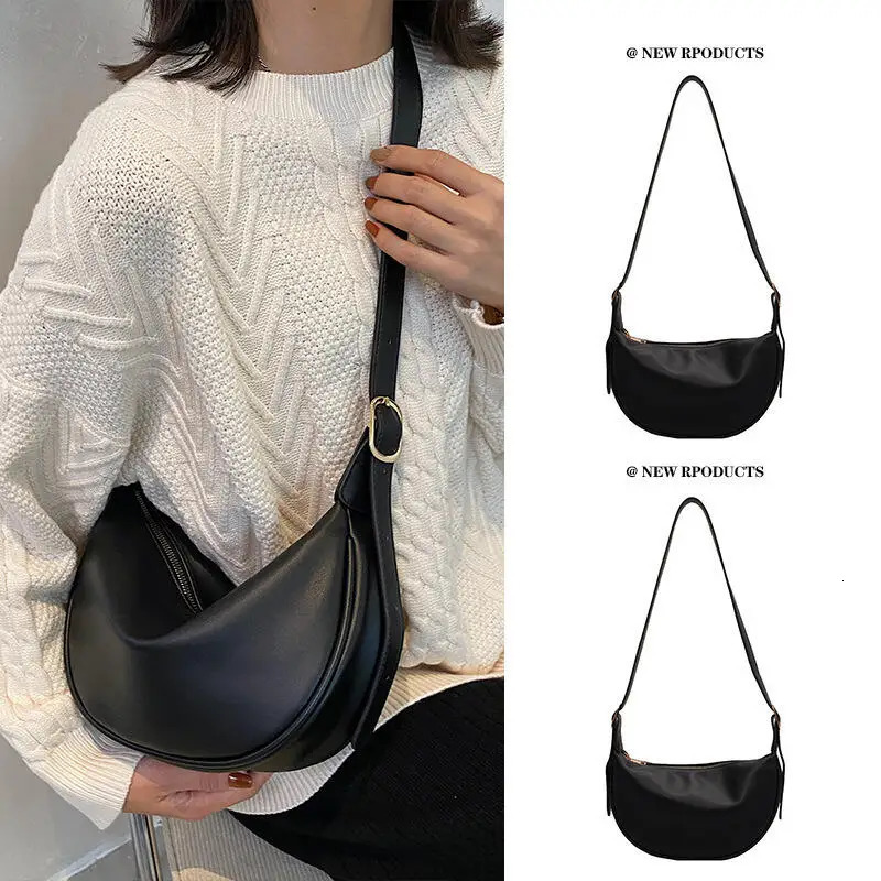 Fashion adhesive bag womens shoulder bag texture solid color niche soft leather Korean casual edition outdoor cross body bag 250214