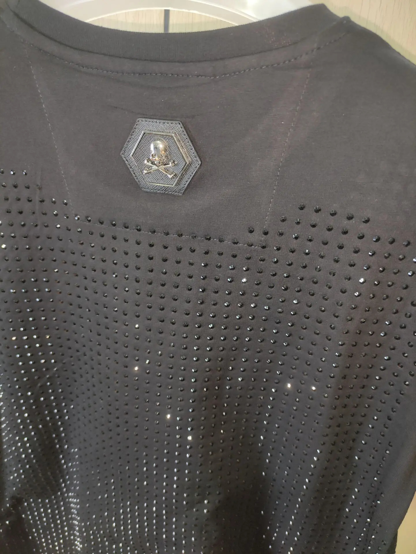 Fashion Rhinestone ious T-shirt Hip Hop for holiday asian size S-4XL tees 250217