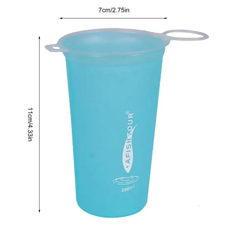 Collapsible Water Cup Foldable Portable Outdoor Marathon Running Sports Biking Hiking 200m Z260202