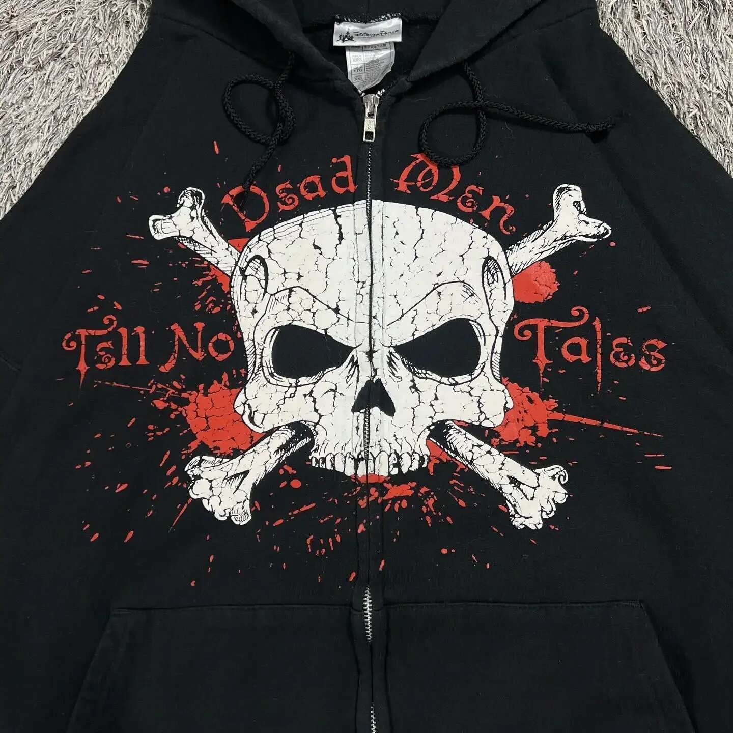 American Street Hoodie Printing Y2K Zipper Gothic Hip Hop Letter Graphic Comfortable Long Sleeve Coat Loose .