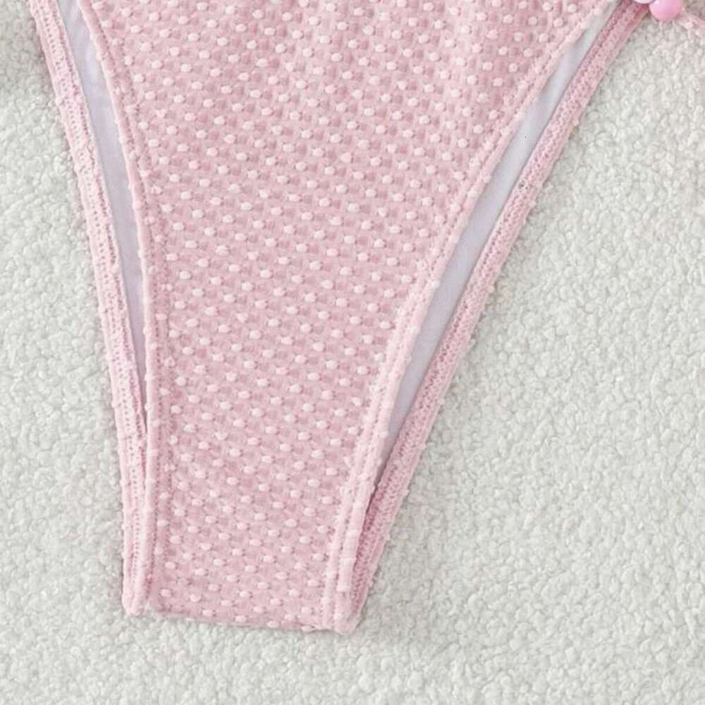 New Sexy Bikini Solid Color Women's Swimsuit Porno Bikini Designer Swimwear Designer Bathing Suits Women Triangle Bikini Holiday One Piece Swimsu