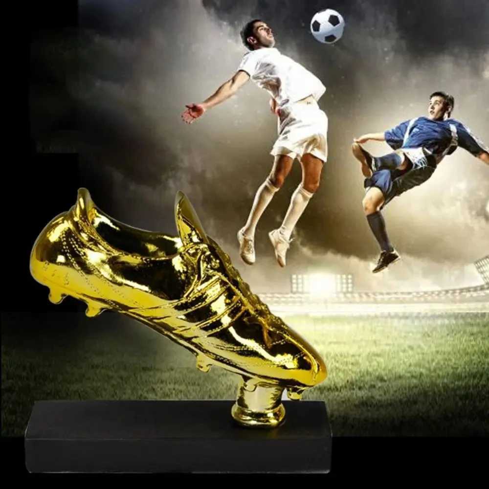 Football Match Golden Boot Trophy ropean Football Competition Honor Reward Soccer Fans Souvenir Handicraft W250217